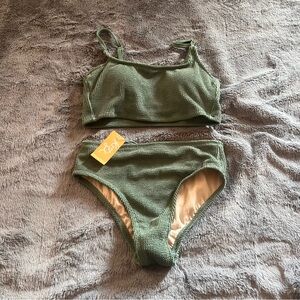 NWT Kona Sol Sage Green Bikini Medium/Small